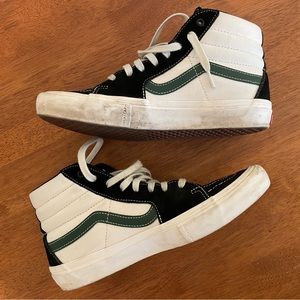 Vans Sk8-Hi Pro Classics, M 9.5, Black/Alpine Green